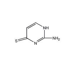2-氨基-4(1H)-嘧啶硫酮结构式