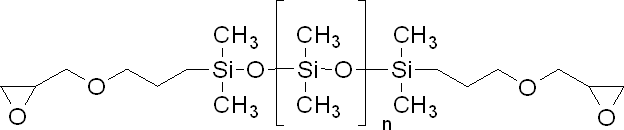 聚(二甲基硅氧烷) 二环氧甘油醚结构式