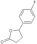 5-(4-氟苯基)-二氢-2(3H)-呋喃酮结构式