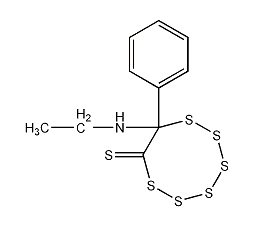 8-Ethylamino-8-phenyl-1,2,3,4,5,6-hexathiocane-7-thione