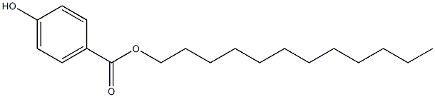 正十二烷基对羟基苯甲酸酯结构式