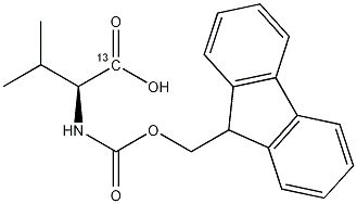 芴甲氧羰基-缬氨酸-1-13C结构式