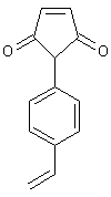 N-(4-乙烯苯)顺丁烯二酰亚胺结构式