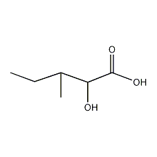 2-羟基-3-甲基戊酸结构式