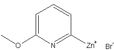 6-甲氧基-2-吡啶基溴化锌结构式