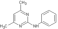嘧霉胺结构式