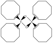 氯化双(环辛烯)铱(I) 二聚体结构式
