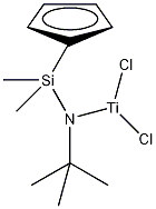 二甲基硅基叔丁胺基环戊二烯二氯化钛结构式