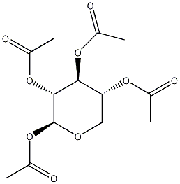 1,2,3,4-四-O-乙酰-β-D-吡喃木糖结构式