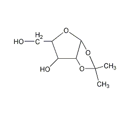 1,2-氧-异亚丙基-α-d-木五环糖结构式