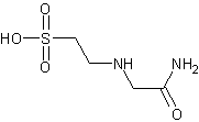 N-(2-乙酰胺)-2-氨基乙磺酸结构式