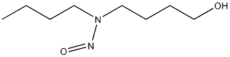 N-丁基-N-(4-羟丁基)亚硝胺结构式