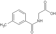N-间甲苯酸甘氨酸结构式