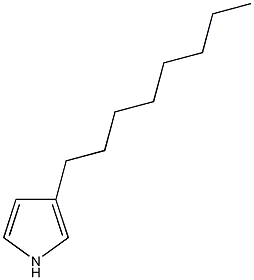 3-正辛基吡咯结构式