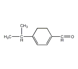 4-(1-甲基乙基)-1,3-环己二烯-1-甲醛结构式