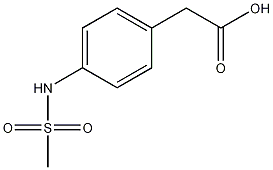 p-(甲基磺酰胺)苯乙酸结构式