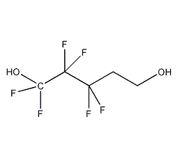 2,2,3,3,4,4-六氟-1,5-戊二醇结构式