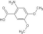 2-氨基-4,5-二甲氧基苯甲酸结构式