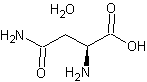 L-(+)-天冬酰胺一水结构式