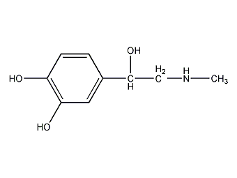 DL-肾上腺素结构式