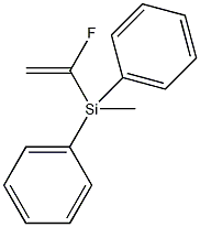 (1-氟乙烯)甲基二苯基硅烷结构式