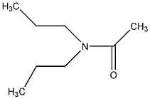 N,N-二丙基乙酰胺结构式
