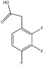 2,3,4-三氟苯乙酸结构式