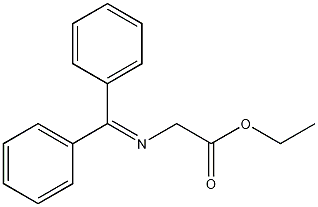 N-(二苯亚甲基)甘氨酸乙酯结构式