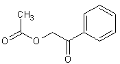 乙酸-2-氧代-2-苯乙酯结构式