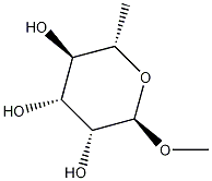 甲基-α-L-吡喃鼠李糖苷结构式