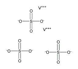 硫酸钒(Ⅲ)结构式