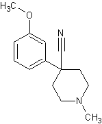 4-Cyano-4-(3-methoxyphenyl)-1-methylpiperidine