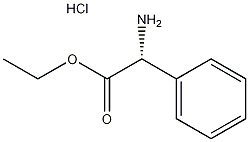 (R)-α-氨基苯乙酸乙酯氢氯化物结构式