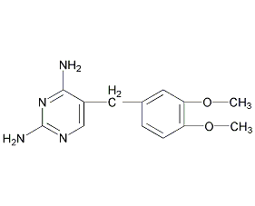 二甲氧苄氨嘧啶结构式