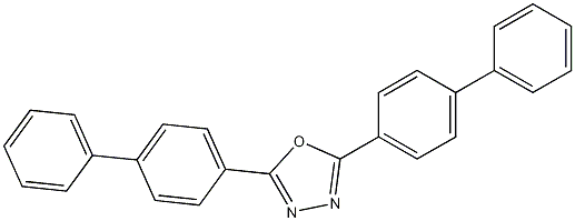 2,5-双(4-联苯基)-1,3,4-二唑结构式