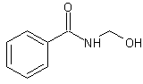 N-(羟甲基)苯甲酰胺结构式