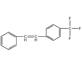 1-(2-苯基乙烯基)-4-(三氟甲基)苯结构式