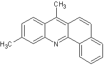 7,10-二甲基苯并[c]吖啶结构式