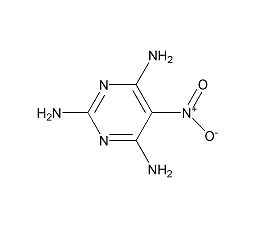 5-硝基-2,4,6-三氨基嘧啶结构式