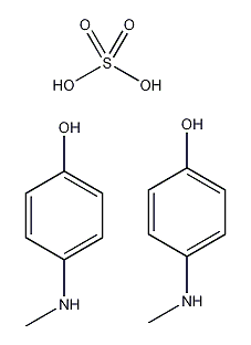 4-甲氨基苯酚硫酸盐结构式