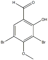 3,5-二溴-2-羟基-4-甲氧基苯甲醛结构式