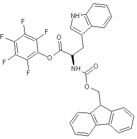 FMOC-L-色氨酸五氟苯酯结构式