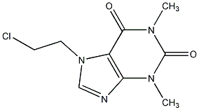 7-(2-氯乙基)茶碱结构式