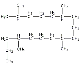 3,7,11,15-四甲基十六烷酸甲酯结构式