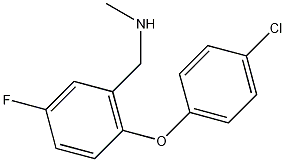 2-(4-氯代苯氧基)-5-氟-N-甲基苄胺结构式