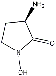 R(+)-3-氨基-1-羟基-2-吡咯烷酮结构式