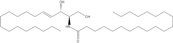 N-Arachidoyl-D-erythro-sphingosine结构式
