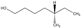 (S)-(+)-5-甲基-1-己醇结构式