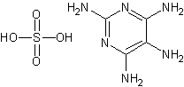 2,4,5,6-四氨基嘧啶硫酸盐结构式