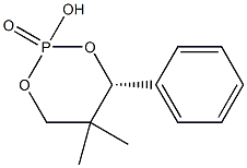 (4R)-2-羟基-5,5-二甲基-4-苯基-1,3,2-二噁磷己环2-氧化物结构式